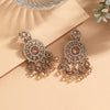 Gold Color American Diamond Earrings (ADE625GLD)