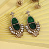 Green Color American Diamond Earrings