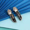 Black Color American Diamond Earrings