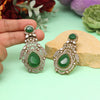 Green Color American Diamond Earrings