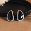 Black Color American Diamond Earrings