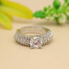 Silver Color American Diamond Finger Ring (ADR556SLV)