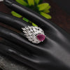 Rani Color American Diamond Finger Ring (ADR557RNI)