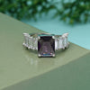 Purple Color American Diamond Finger Ring (ADR558PRP)