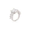 Silver Color American Diamond Finger Ring (ADR558SLV)