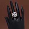 Pink Color American Diamond Finger Ring (ADR560PNK)