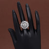 Silver Color American Diamond Finger Ring (ADR560SLV)