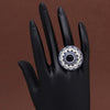 Blue Color American Diamond Finger Ring (ADR562BLU)