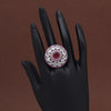 Rani Color American Diamond Finger Ring (ADR562RNI)