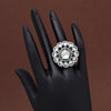 Green Color American Diamond Finger Ring (ADR564GRN)