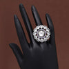 Purple Color American Diamond Finger Ring (ADR564PRP)