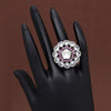 Rani Color American Diamond Finger Ring (ADR564RNI)