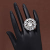 Silver Color American Diamond Finger Ring (ADR564SLV)