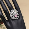 Pink Color American Diamond Finger Ring (ADR565PNK)