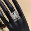 Silver Color American Diamond Finger Ring (ADR567SLV)
