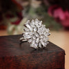 Silver Color American Diamond Finger Ring (ADR570SLV)