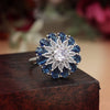 Blue Color American Diamond Finger Ring (ADR572BLU)