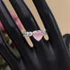 Pink Color American Diamond Finger Ring (ADR577PNK)