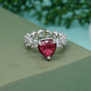 Ruby Color American Diamond Finger Ring (ADR577RUBY)