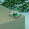 Green Color American Diamond Finger Ring (ADR578GRN)