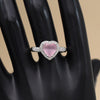 Pink Color American Diamond Finger Ring (ADR578PNK)