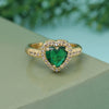 Green Color American Diamond Finger Ring (ADR579GRN)