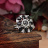 Black Color American Diamond Finger Ring (ADR581BLK)