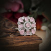 Pink Color American Diamond Finger Ring (ADR581PNK)