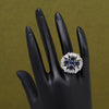 Blue Color American Diamond Finger Ring (ADR583BLU)