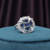 Blue Color American Diamond Finger Ring (ADR583BLU)