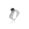 Blue Color American Diamond Finger Ring (ADR584BLU)