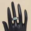 Pista Green Color American Diamond Finger Ring (ADR584PGRN)