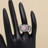 Pink Color American Diamond Finger Ring (ADR585PNK)