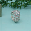 Silver Color American Diamond Finger Ring (ADR585SLV)