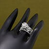 Silver Color American Diamond Finger Ring (ADR586SLV)