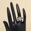 Blue Color American Diamond Finger Ring (ADR587BLU)