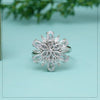 Silver Color American Diamond Finger Ring (ADR587SLV)