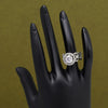 Silver Color American Diamond Finger Ring (ADR588SLV)