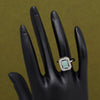 Pista Green Color American Diamond Finger Ring (ADR592PGRN)