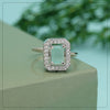 Pista Green Color American Diamond Finger Ring (ADR592PGRN)