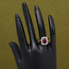 Red Color American Diamond Finger Ring (ADR592RED)