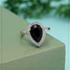 Black Color American Diamond Finger Ring (ADR593BLK)