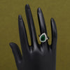 Green Color American Diamond Finger Ring (ADR593GRN)