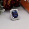 Blue Color American Diamond Finger Ring (ADR601BLU)