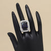 Blue Color American Diamond Finger Ring (ADR601BLU)