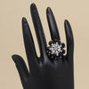 Black Color American Diamond Finger Ring (ADR603BLK)