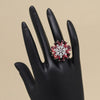 Ruby Color American Diamond Finger Ring (ADR603RUBY)