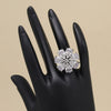 Silver Color American Diamond Finger Ring (ADR603SLV)