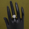 Silver Color American Diamond Finger Ring (ADR607SLV)