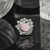 Pink Color American Diamond Finger Ring